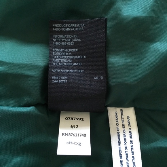 Tommy Hilfiger Womens Sz L Purple Down Quilted Puffer Vest Jacket Logo Flag - Picture 10 of 12